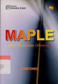 Image of MAPLE untuk Persamaan Diferensial Edisi 2