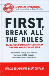 Image of First, Break All The Rules