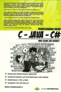 Image of Pemrograman dasar C- JAVA- C#  yang susah jadi mudah