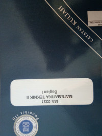 Image of MA-2221 Matematika Teknik II Bagian I