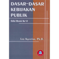 Image of Dasar dasar kebijakan publik