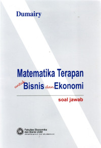 Image of Matematika Terapan untuk Bisnis dan Ekonomi