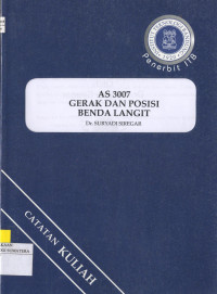 Image of AS 3007 Gerak dan Posisi Benda Langit