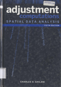 Image of Adjustment Computations Spatial Data Analysis fifth edition