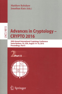 Image of Advances in Cryptology - CRYPTO 2017