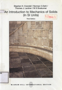 Image of An Introduction to Mechanics of Solids : Third Edition