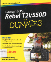 Image of For Dummies: Canon EOS Rebel T2i/550D for Dummies