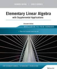 Image of Elementary Linear Algebra : with Supplemental Aplications