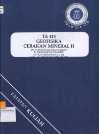 Image of TA 415 Geofisika Cebakan Mineral II