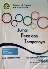 Image of Jurnal Fisika dan Terapannya Vol. 3, No. 1
