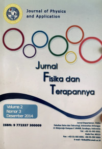 Image of Jurnal Fisika dan Terapannya Vol. 2, No. 3