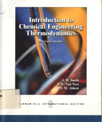 Image of Introduction to Chemical Engineering Thermodynamics: Seventh edition
