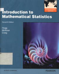 Image of Introduction to Mathematical Statistics seventh edition