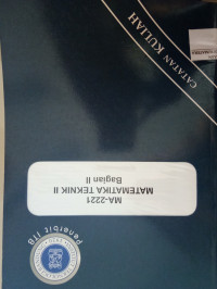 Image of MA-2221 Matematika Teknik II Bagian II