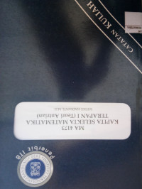 Image of MA 4173 Kapita Selekta Matematika Terapan I ( Teori Antrian)