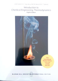 Image of Introduction to Chemical Engineering Thermodynamics: eighth edition