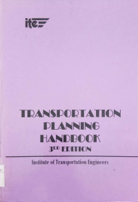Image of Transportation Planning Handbook third edition