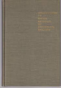 Image of Introduction to matrix methods of structural analysis