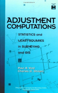 Image of Adjusment computations : statistics and least squeres in surveying and GIS